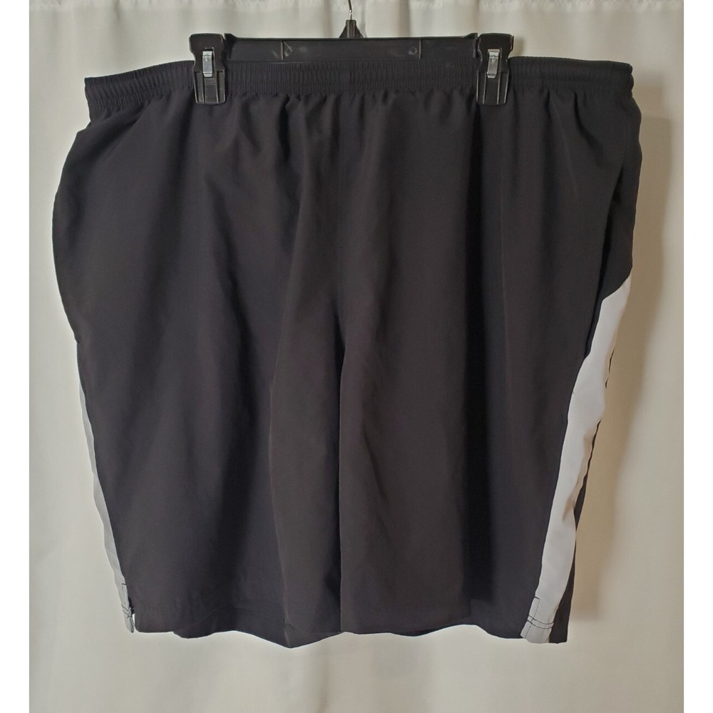 Foot Locker Men's Size XL Swim Shorts Black White Drawstring‎ Stretch